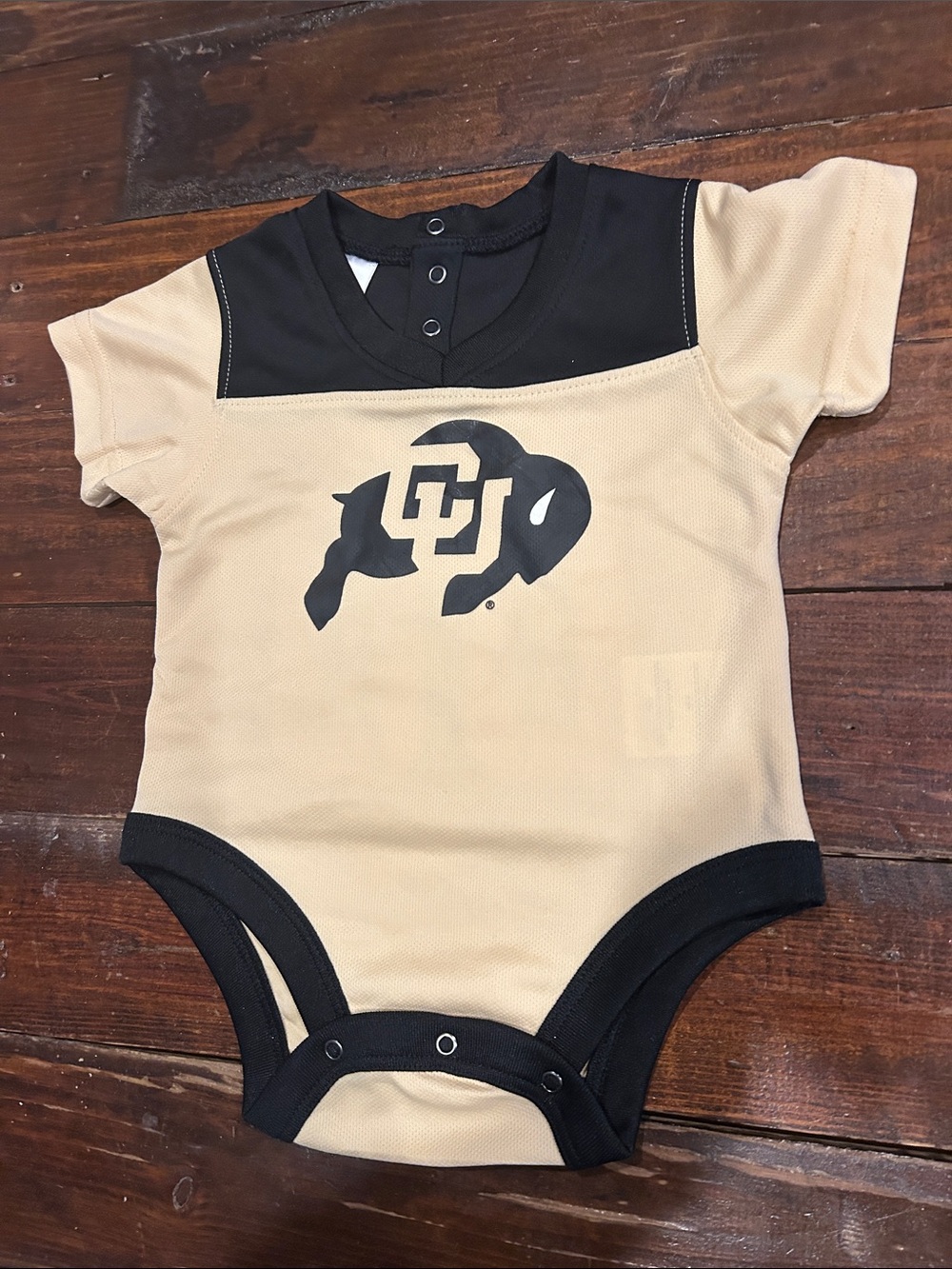 Rivalry Threads Baby One-Piece Bodysuit - Black & Gold